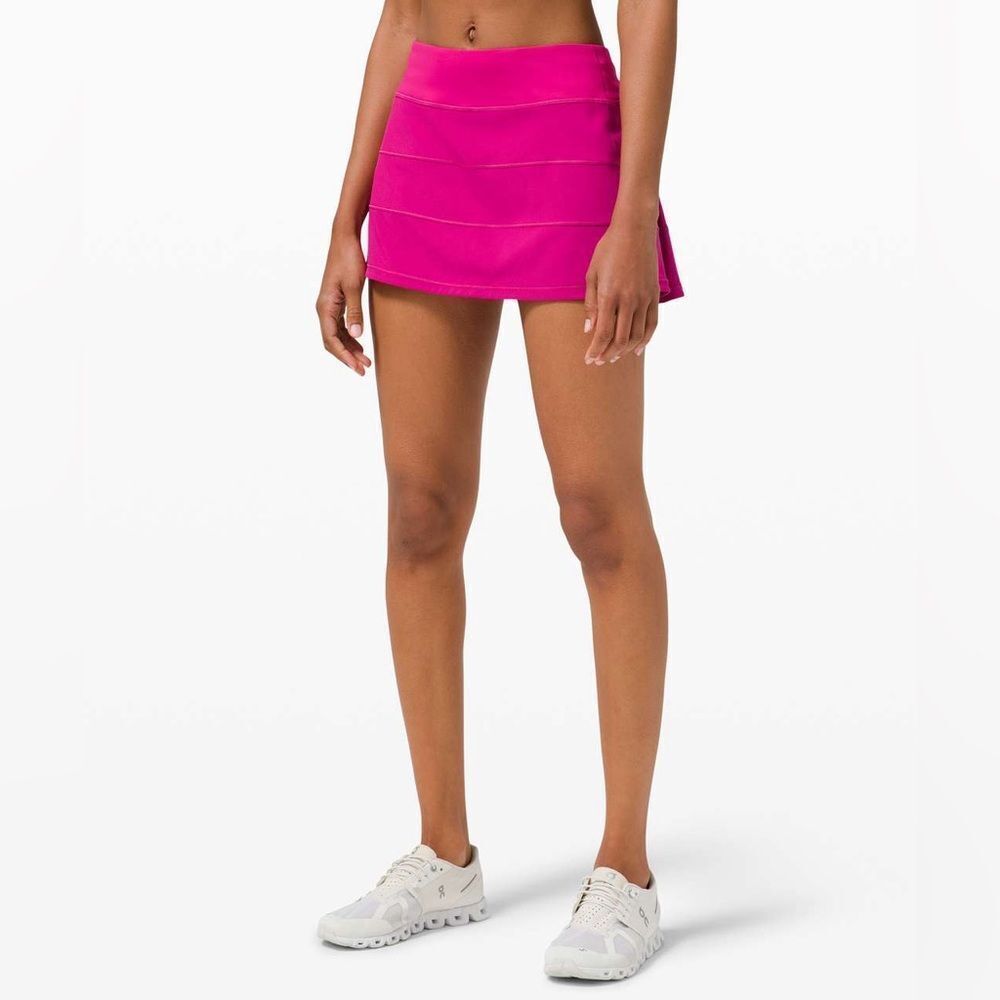 New Lululemon Pace Rival Mid Rise Skirt Ripened Raspberry Size 6 - Picture 3 of 11